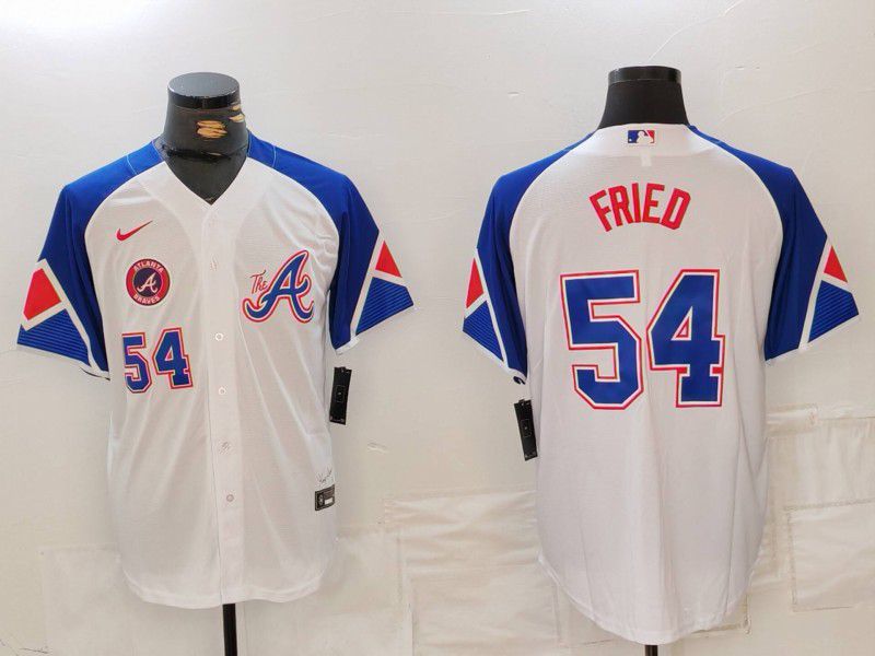 Men Atlanta Braves #54 Fried White City Edition 2024 Nike MLB Jersey style 6->atlanta braves->MLB Jersey